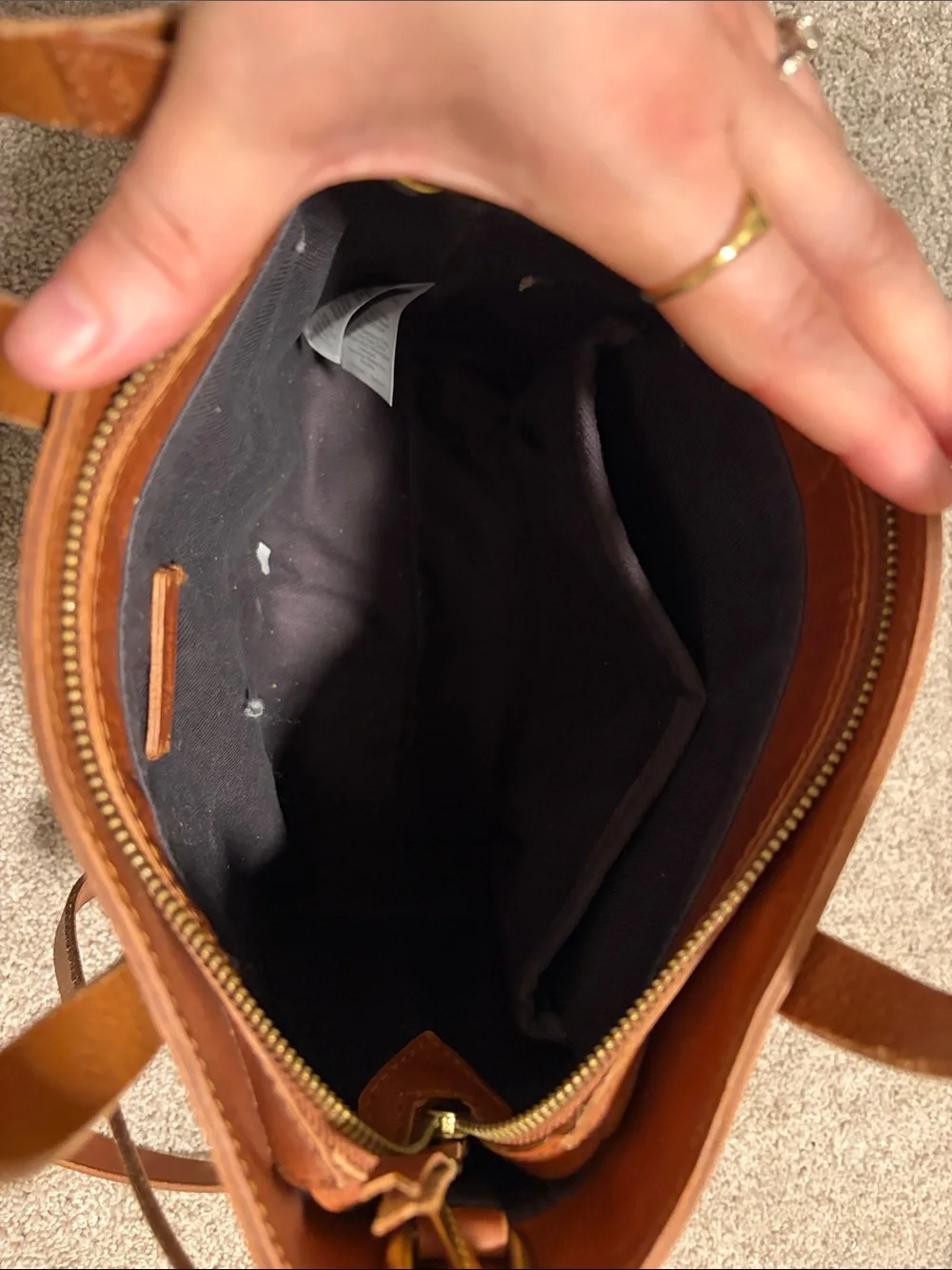 Madewell The Medium Transport Tote Leather Crossbody Bag English Saddle Brown